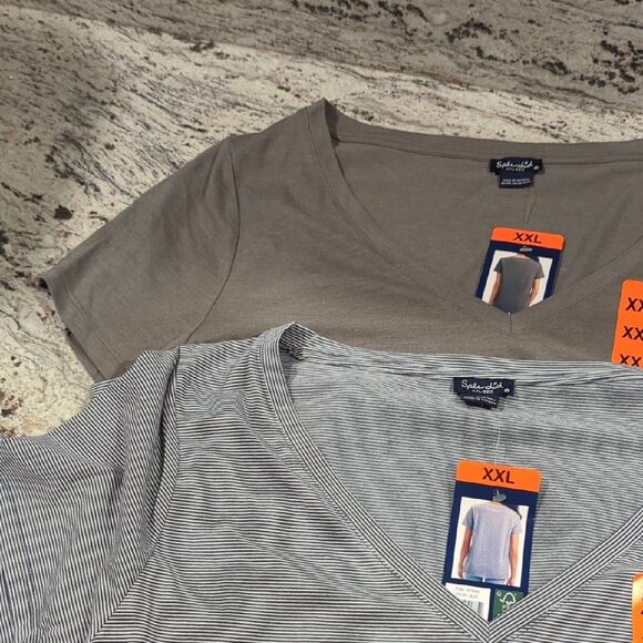 NWT Lot Of Splendid Green and Striped Short Sleeve Tees - Picture 1 of 11